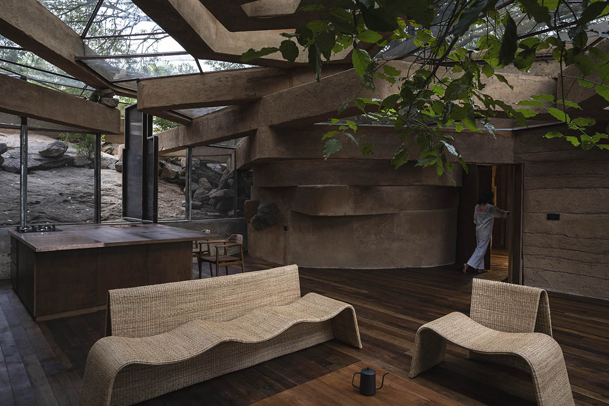 Wallmakers reveals snake house that forms a whirlpool on a steep hillside in India