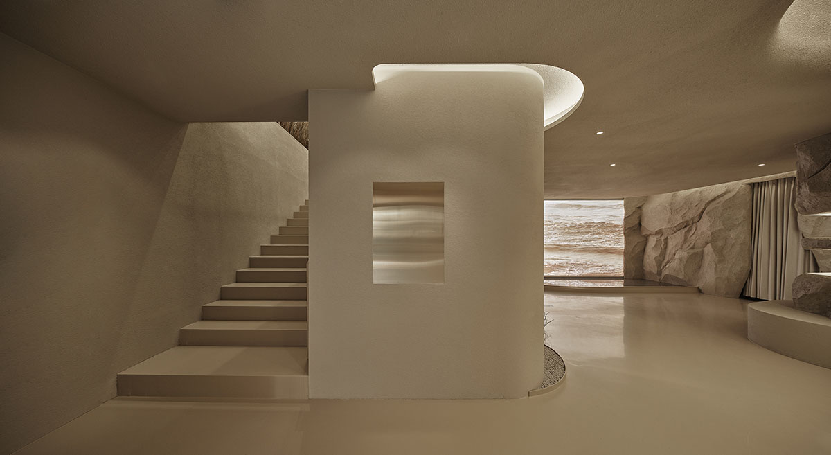 Organic, moulded façade defines skincare boutique designed by LMTLS in Seoul 