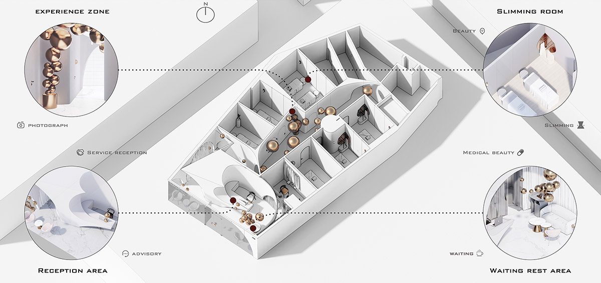 Towodesign creates a fantasy bubble trip inside a beauty salon in Shanghai