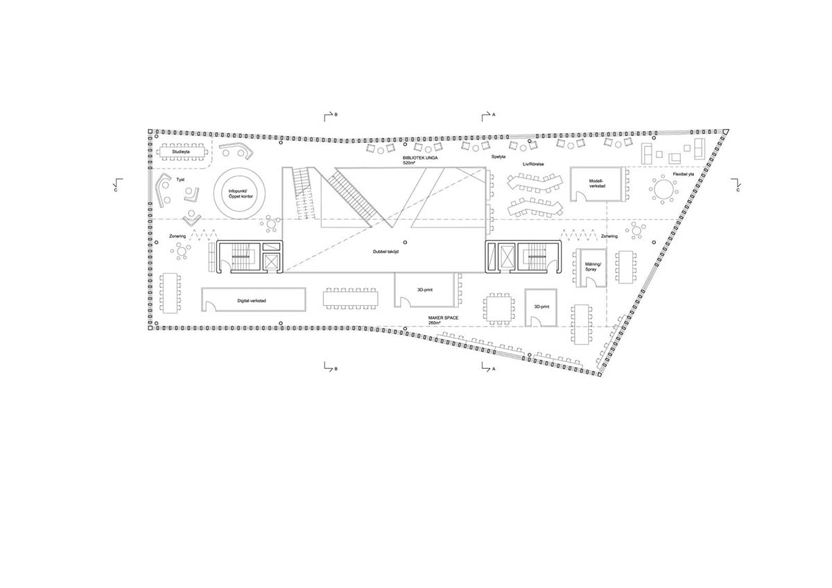 Dorte Mandrup Arkitekter designs perforated culture house and library in Karlskrona