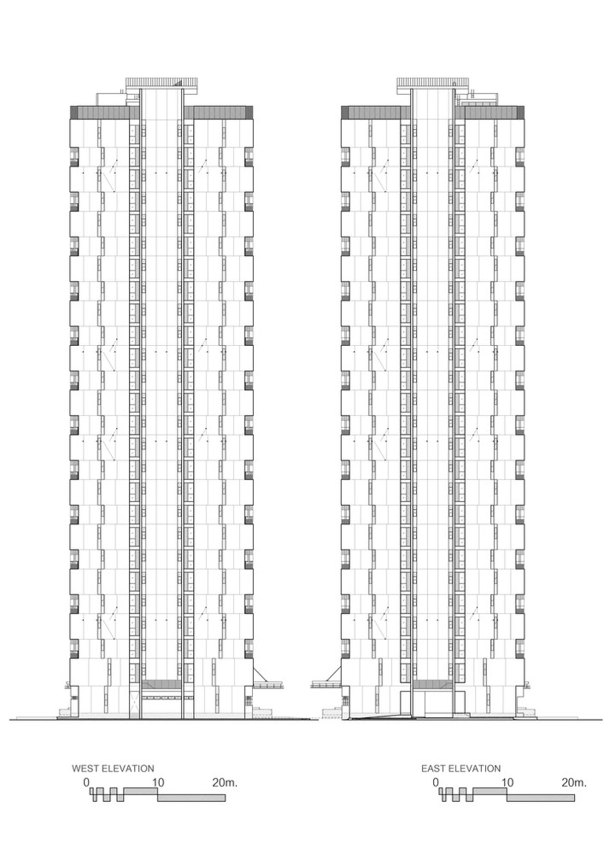 Plan Architect designs dormitory building with zigzag balconies ensuring more sunlight in Thailand