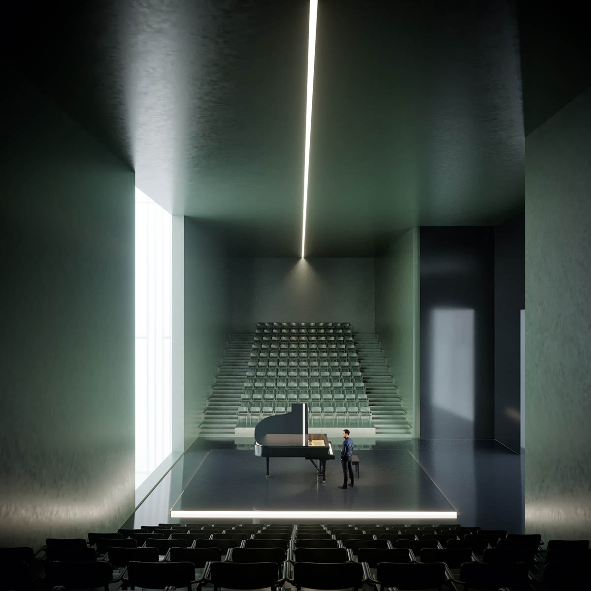 Cosmos Architecture elevates multi-functional congress center on slender columns in Banja Luka