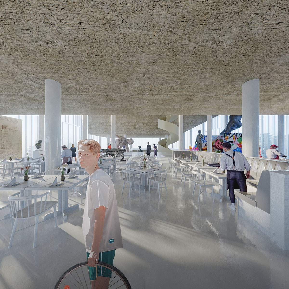 Cosmos Architecture elevates multi-functional congress center on slender columns in Banja Luka