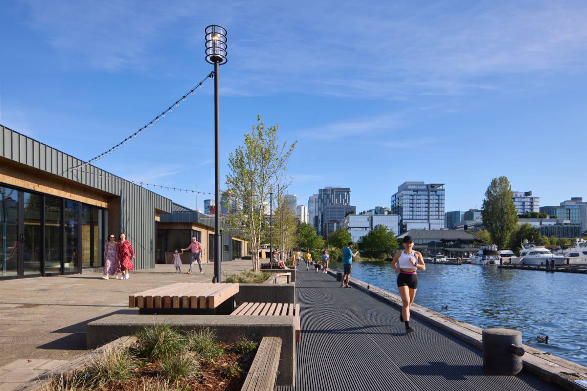 Miller Hull Partnership's Lake Union Piers, offsets all carbon emissions from construction