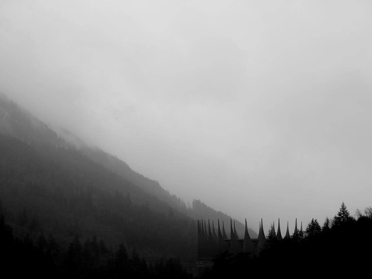 Architect Alina Sanina unveils vision for gothic futurist drone station for mountain regions