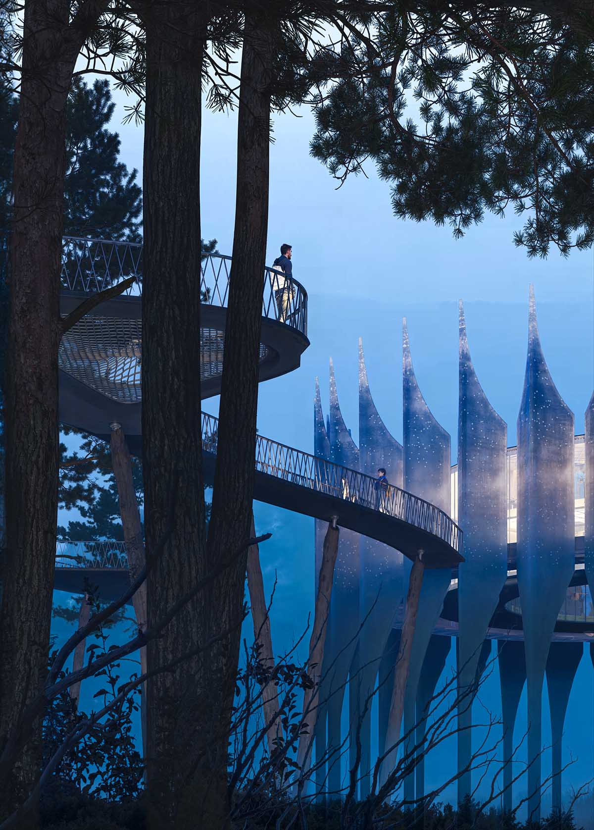 Architect Alina Sanina unveils vision for gothic futurist drone station for mountain regions