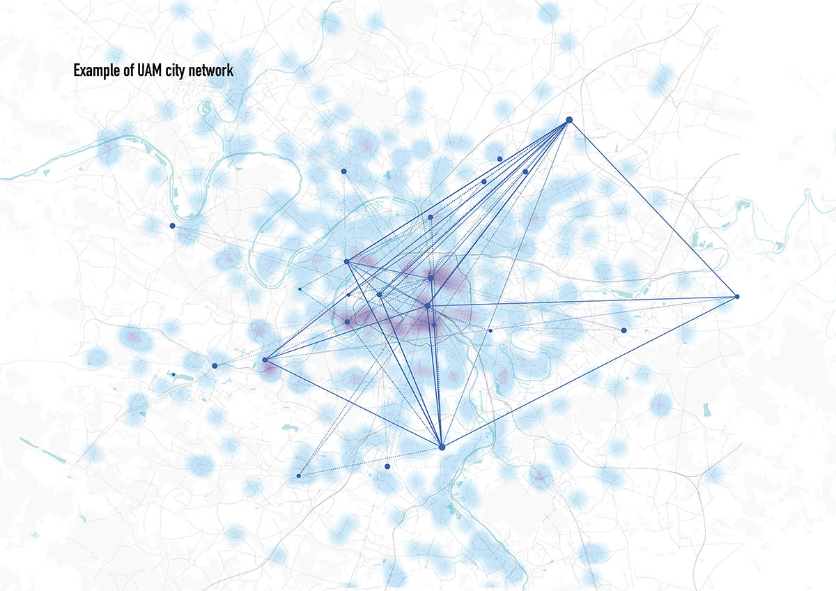 MVRDV and Airbus release research showing how to integrate air mobility into urban environments