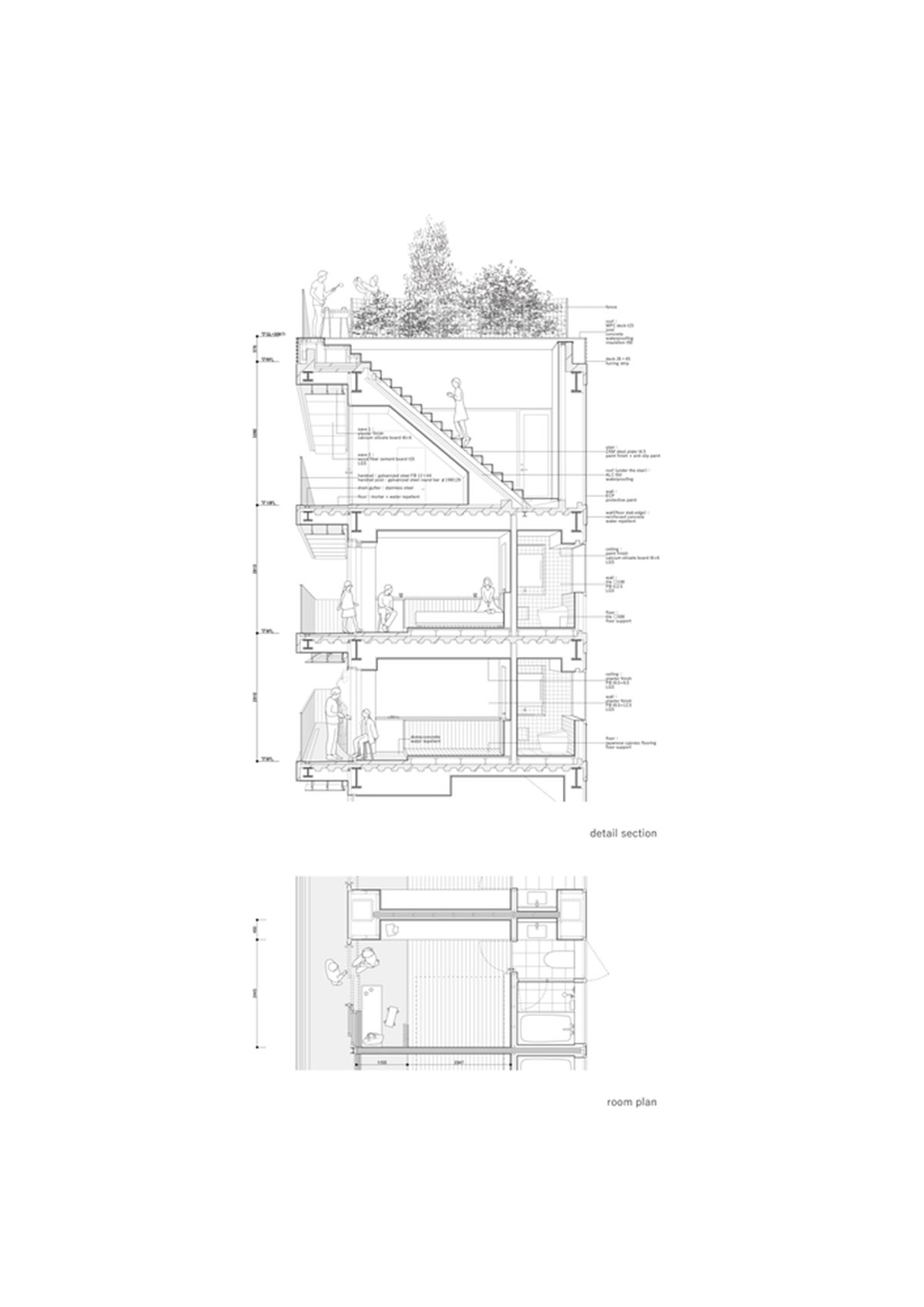 Mount Fuji Architects Studio adds flying stairs to hotel to not feel ...