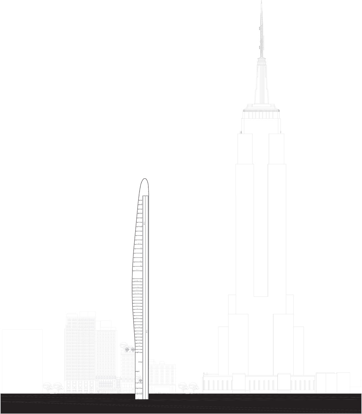 MAD Architects softens New York City's skyline with fluid form skyscraper