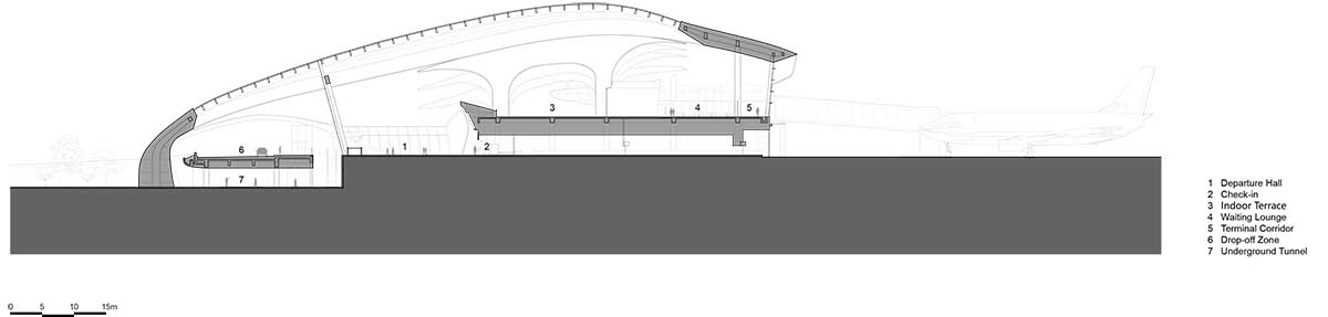 MAD completes a tranquil white bird-shaped airport in the wilderness of Lishui, China