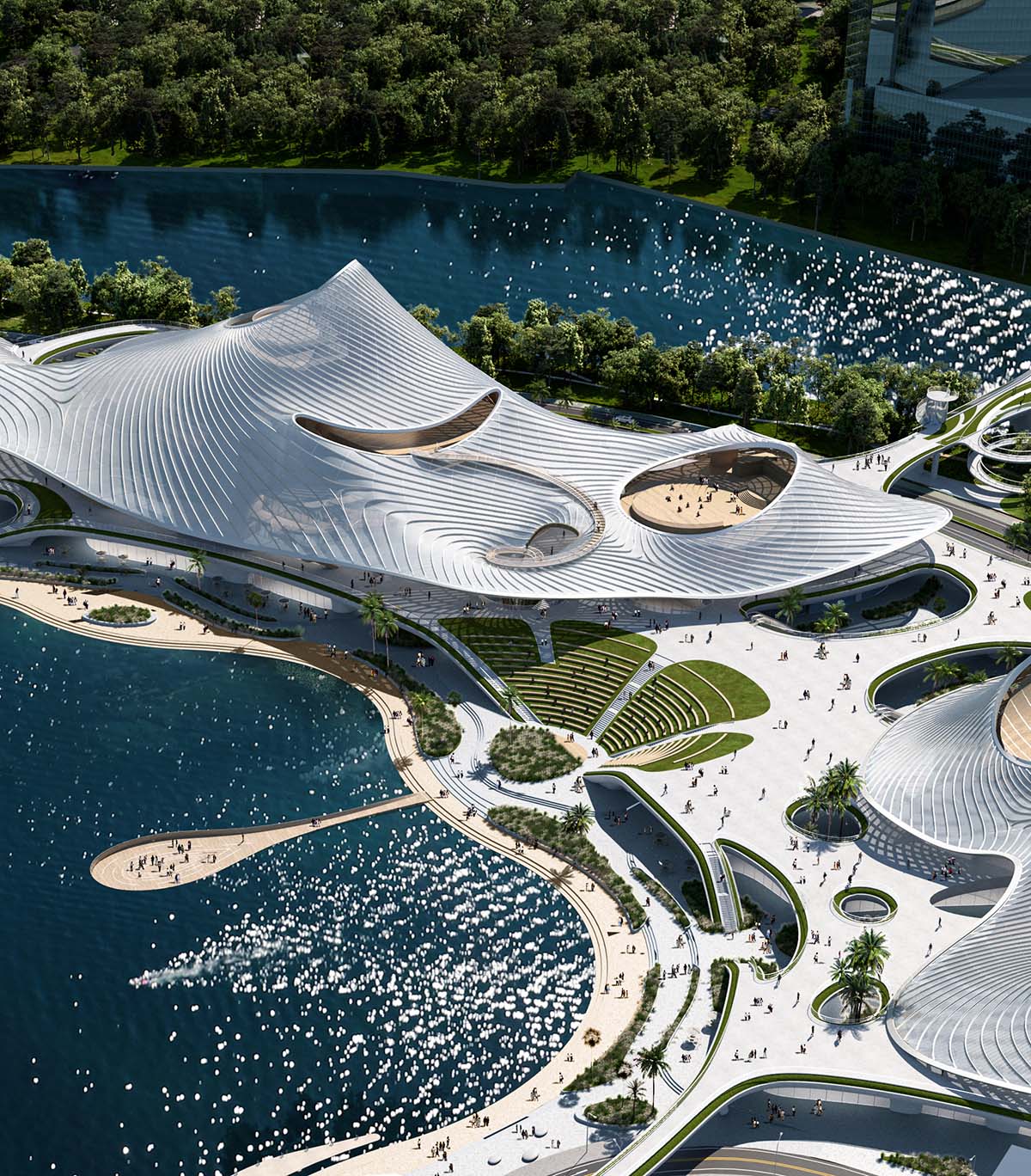 MAD Architects imagines Nanhai Art Center like 