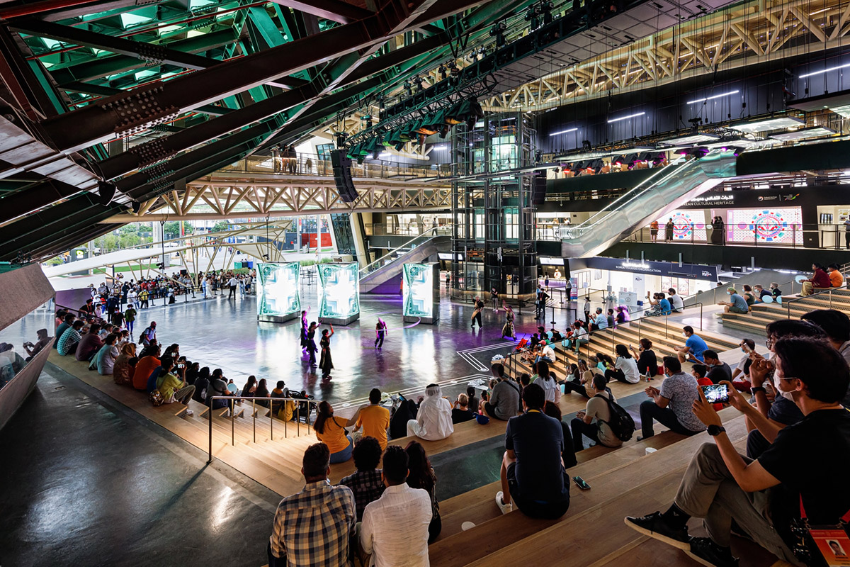 South Korean Pavilion features flying skywalk ramps and dynamic façade at Expo 2020 Dubai 