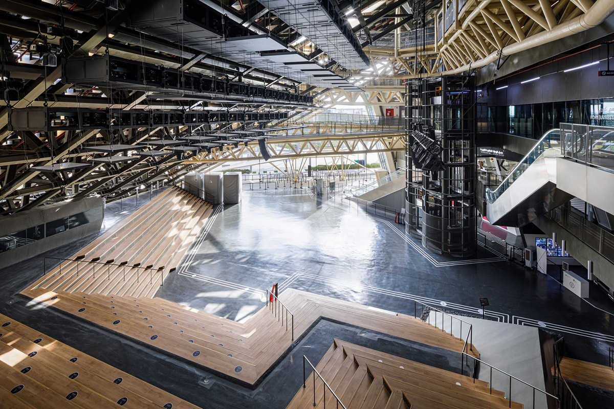 South Korean Pavilion features flying skywalk ramps and dynamic façade at Expo 2020 Dubai 