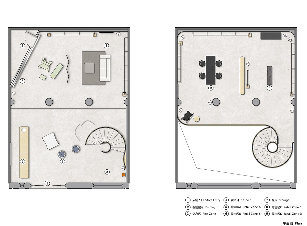 One Fine Day Studio & Partners creates grey-toned interiors for Maó store in Guangzhou