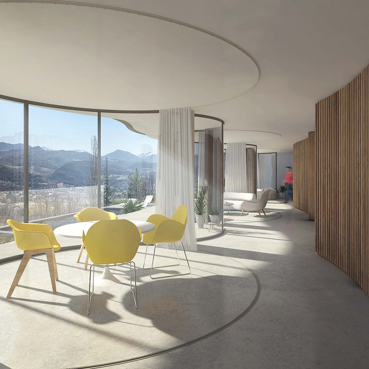 Christophe Benichou and Virgile Ponsoye design Maison W with mineral volume sunking into the slope