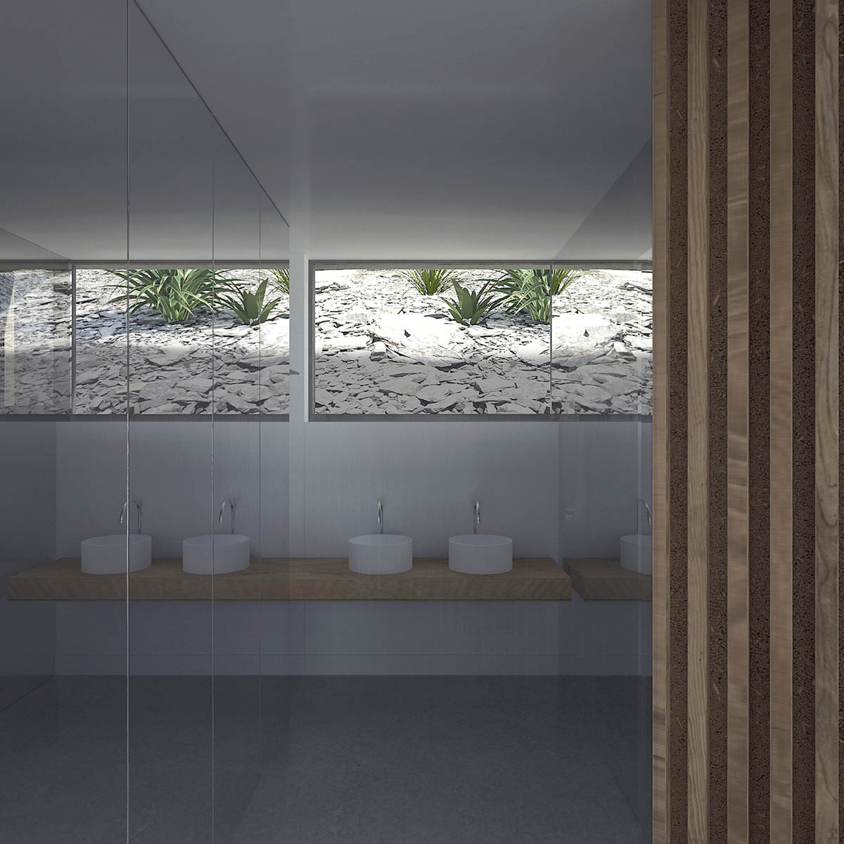 Christophe Benichou and Virgile Ponsoye design Maison W with mineral volume sunking into the slope