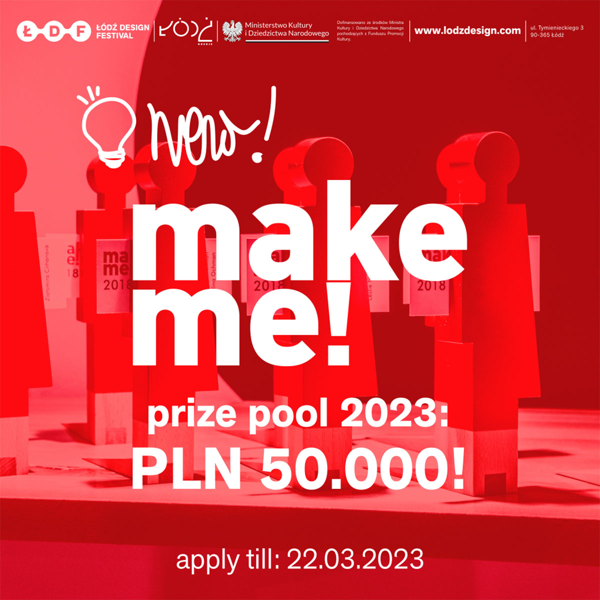 Łódź Design Festival: Recruitment to the make me! design competition