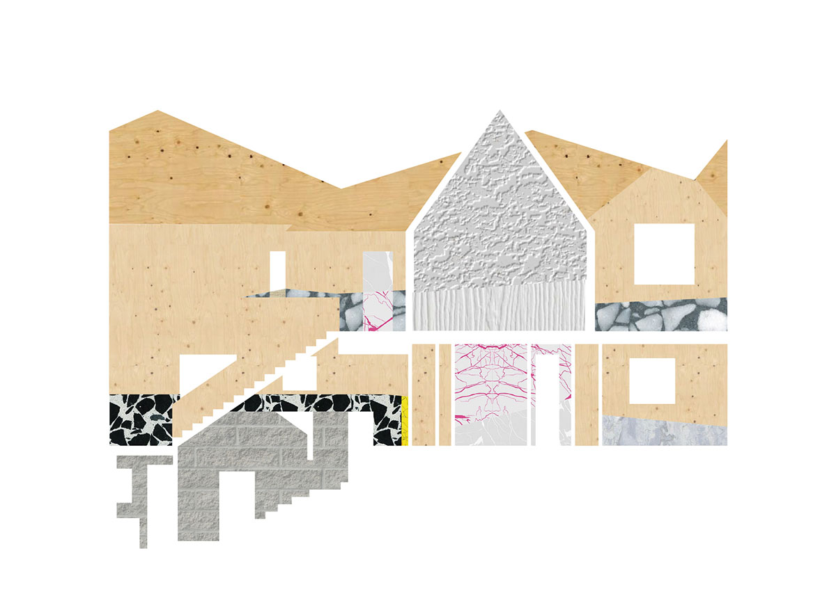 This family residence's roof plan establishes architecture of the building in Atlanta