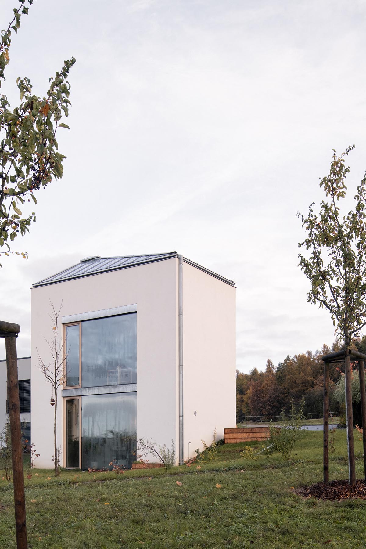 Malý Chmel creates a vertical concrete cave in a sloped garden in the Czech Republic