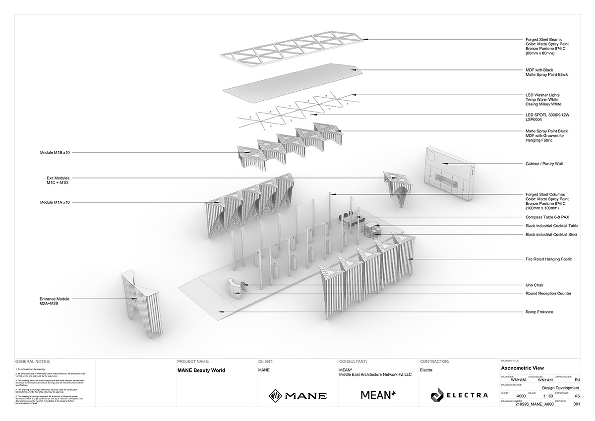 MEAN* reveals cathedral-like pavilion with lightweight fabric strips at Dubai's World Trade Center