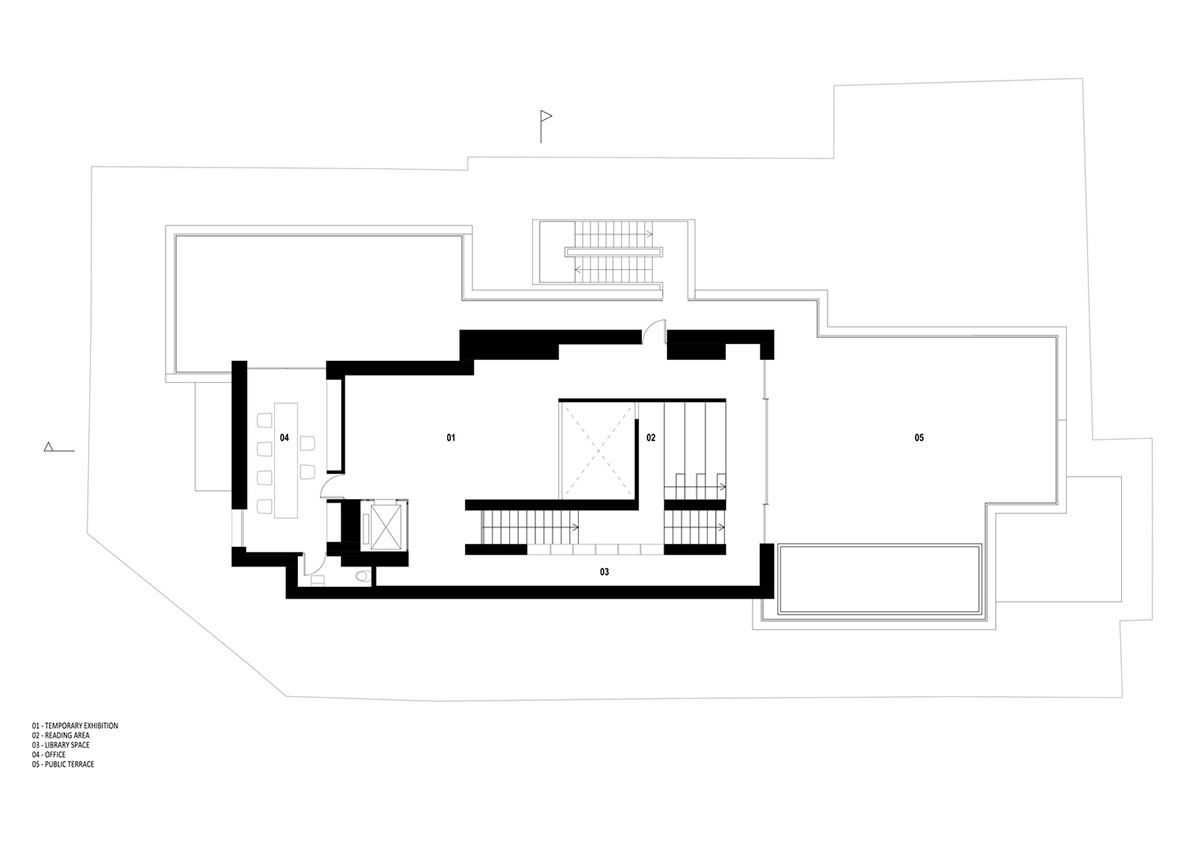 YTAA converts old villa into a museum with irregular dark surfaces and glazed base in Bucharest