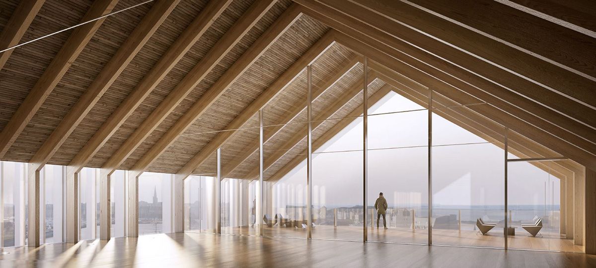 Kengo Kuma to design suspended museum on the Channel coast of France