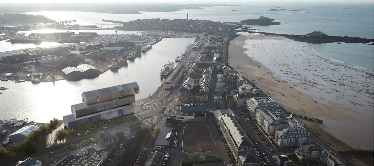 Kengo Kuma to design suspended museum on the Channel coast of France