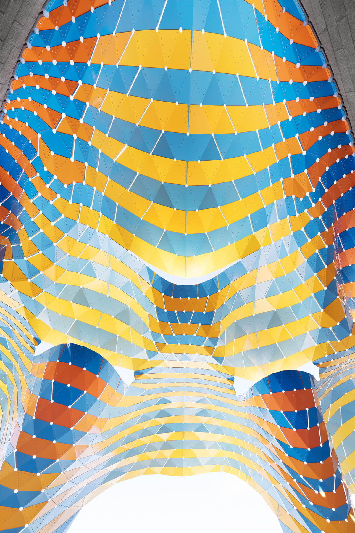 THEVERYMANY adds two-sided sculptural canopy to the entrance of Westside Natatorium in El Paso