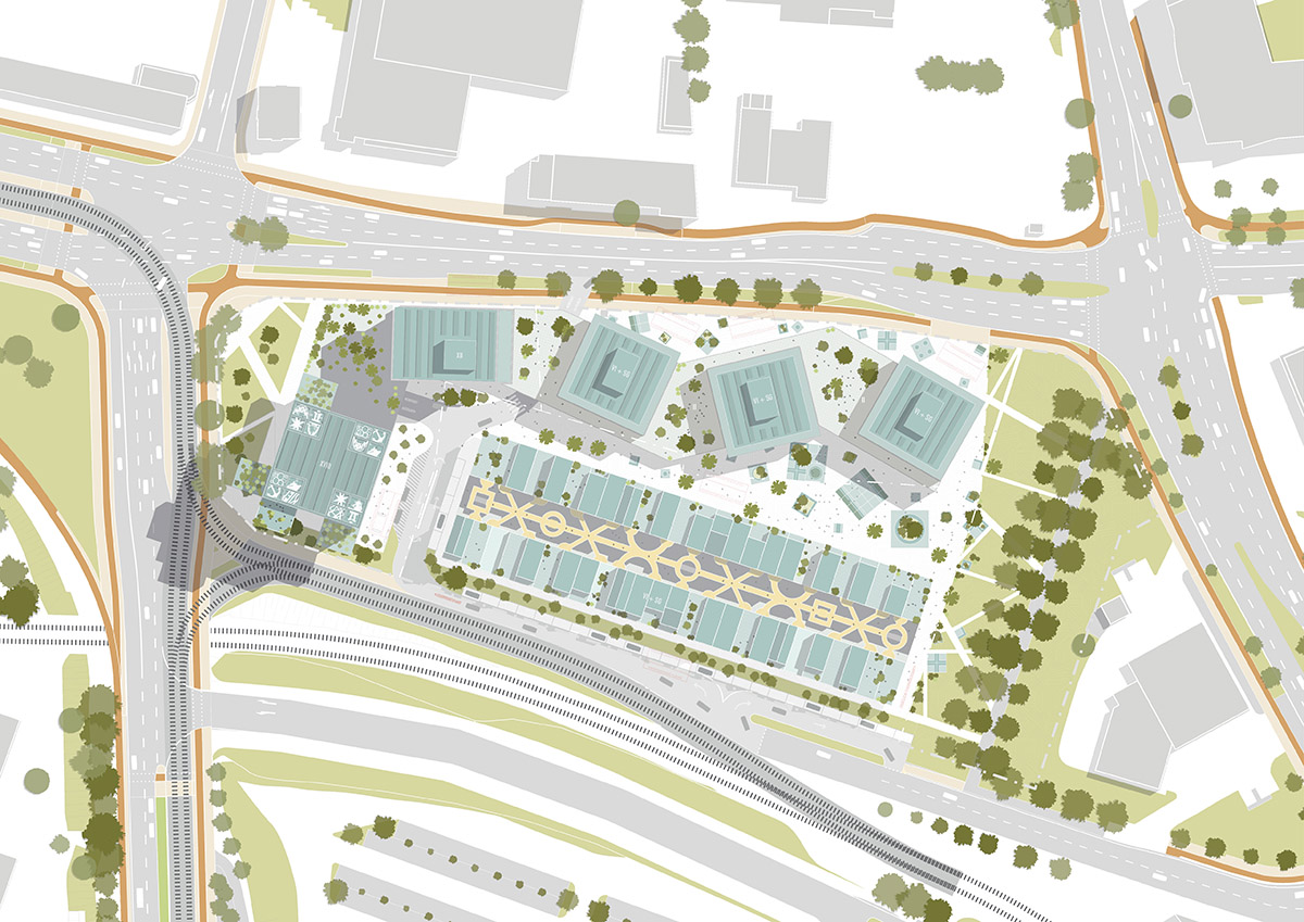 MVRDV proposes changeable structural system for the new mixed-use tower in Germany