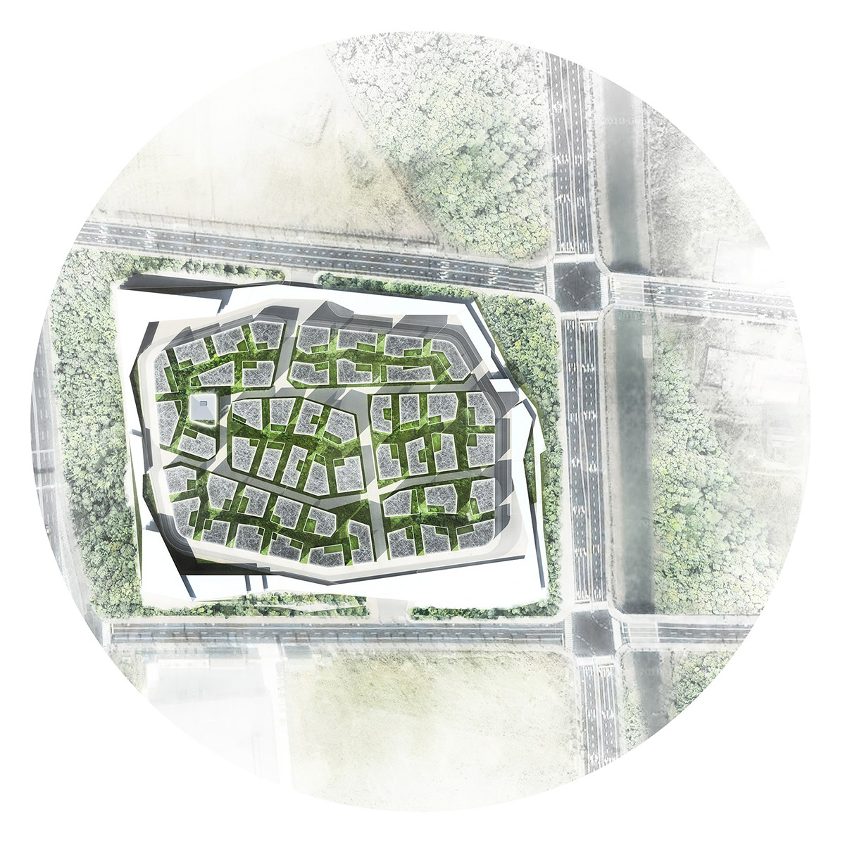 Barberio Colella ARC + Angelo Figliola design Bamboo Office for a new green district in Changzhou