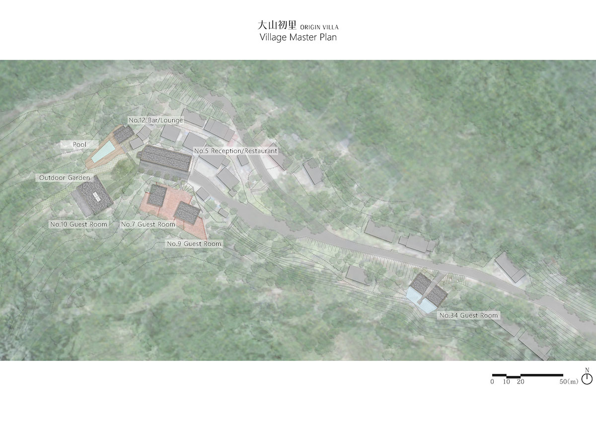 kooo architects built retreat village by using local materials on hills of Zhejiang