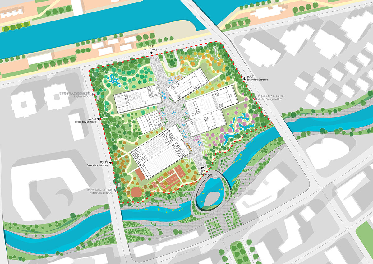 MVRDV’s Zhangjiang Future Park features undulating green roofs and flying pedestrian bridges