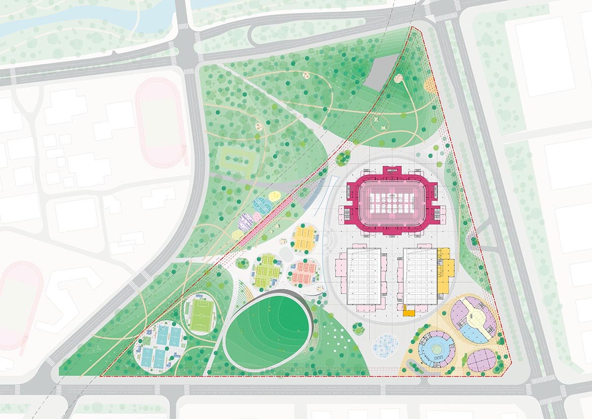 MVRDV unveils design for National Badminton Training Centre complex in China 