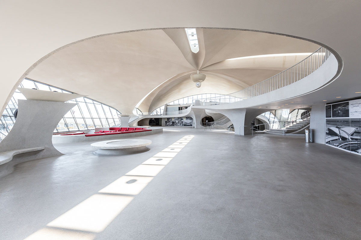 TWA Hotel started to take reservations at JFK Airport Terminal building by Eero Saarinen