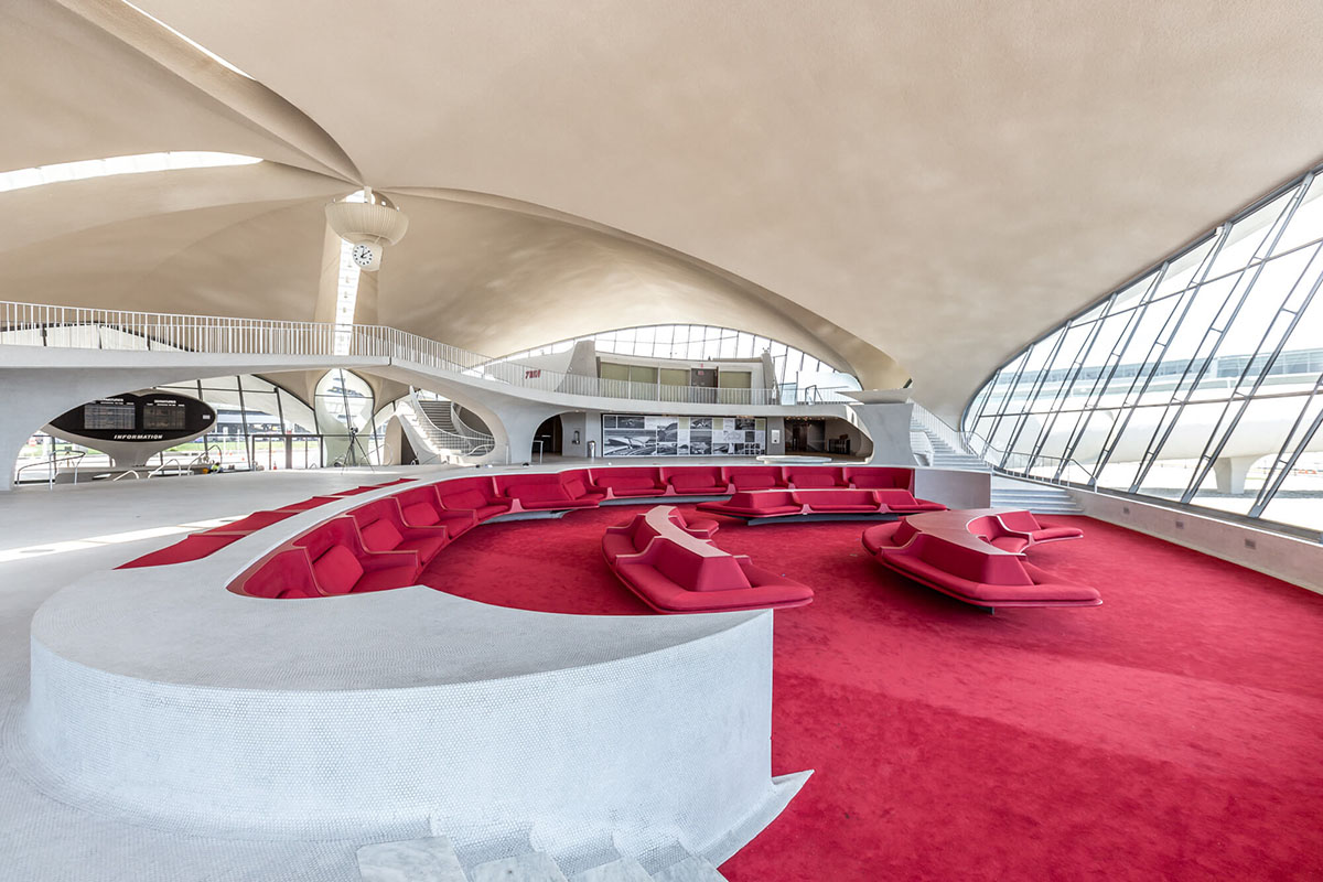 TWA Hotel started to take reservations at JFK Airport Terminal building by Eero Saarinen