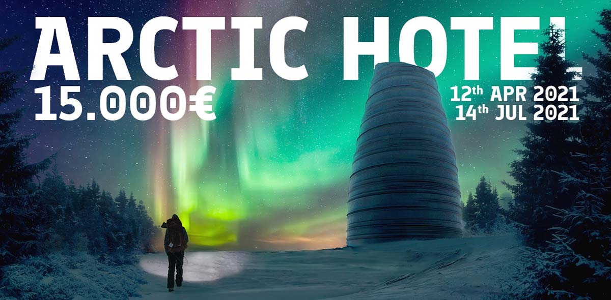 Calling for entries to Arctic Hotel ideas competition for the observation of the Aurora Borealis