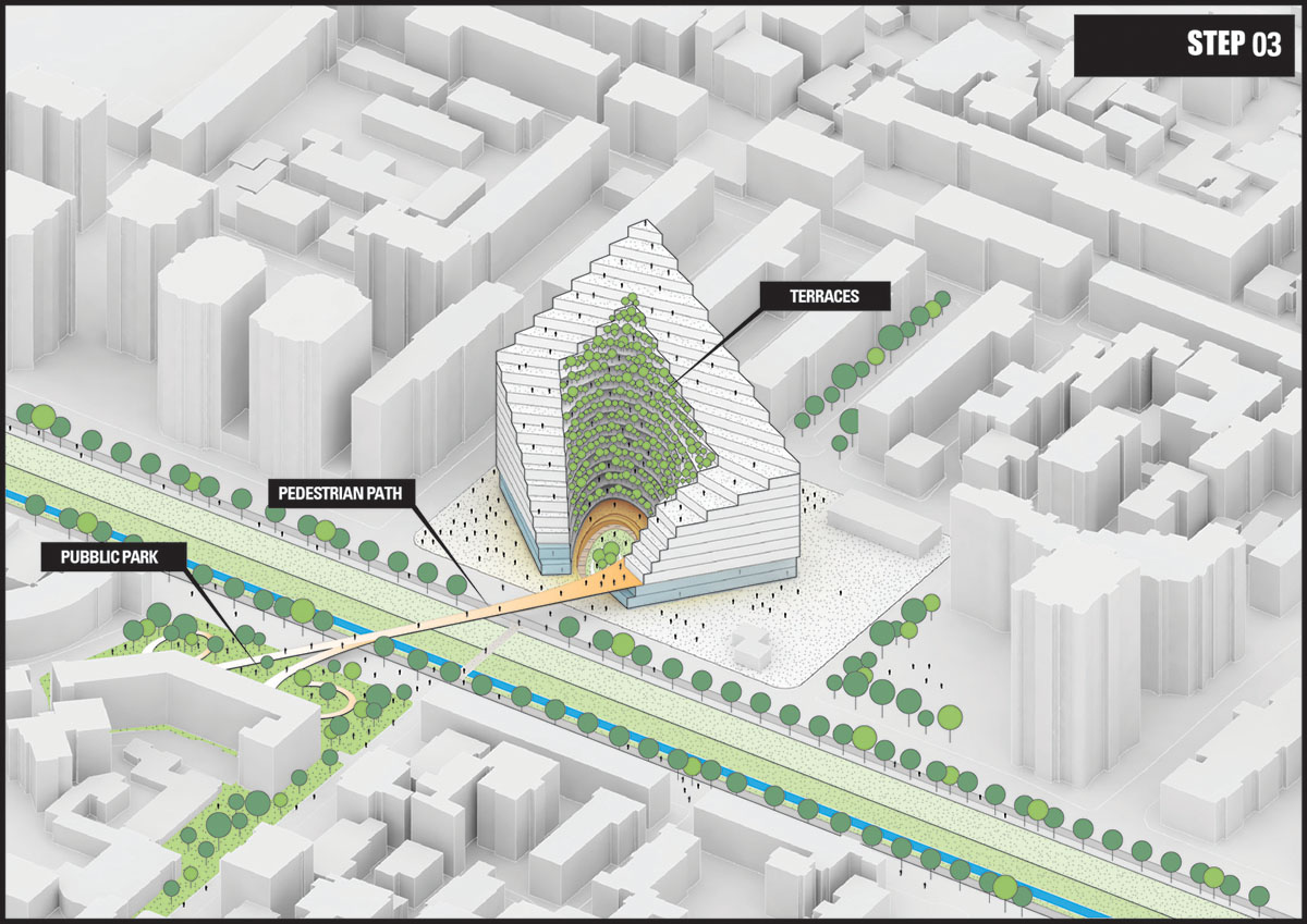 Mario Cucinella Architects unveils terraced Ekspozita Tower with green ...