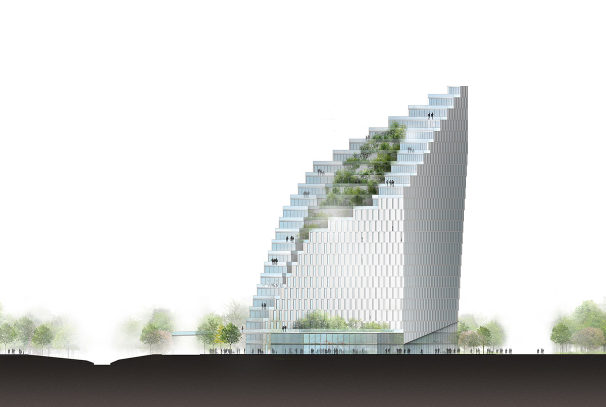 Mario Cucinella Architects unveils terraced Ekspozita Tower with green oasis in Tirana