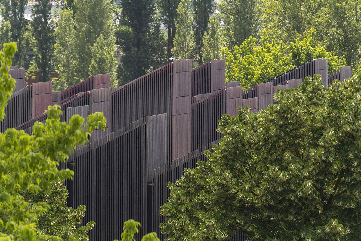 Mario Cucinella Architects designs ARPAE headquarters with chimney-shaped roofs in Ferrara, Italy