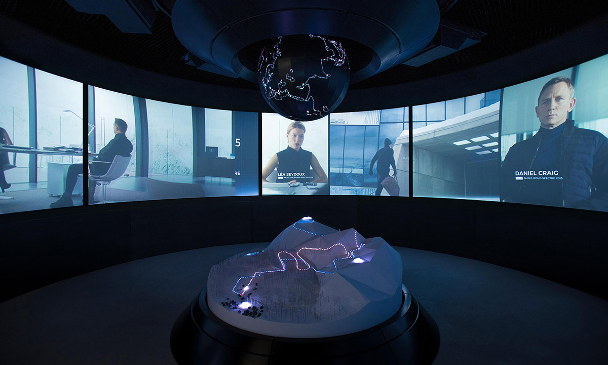 James Bond Museum seamlessly blended in the summit of Gaislachkogl Mountain in Austria