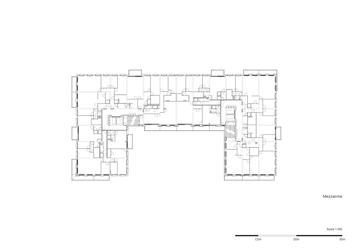 Mecanoo’s massive brick-clad De Halve Maen apartment building relieved with elegant details