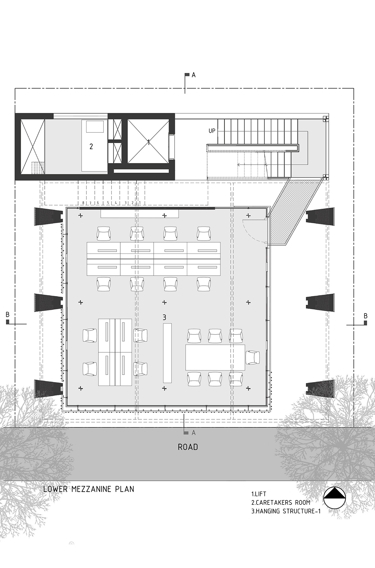 Funktion Design Studio’s Concrete Portals Carry and Suspend Office Spaces