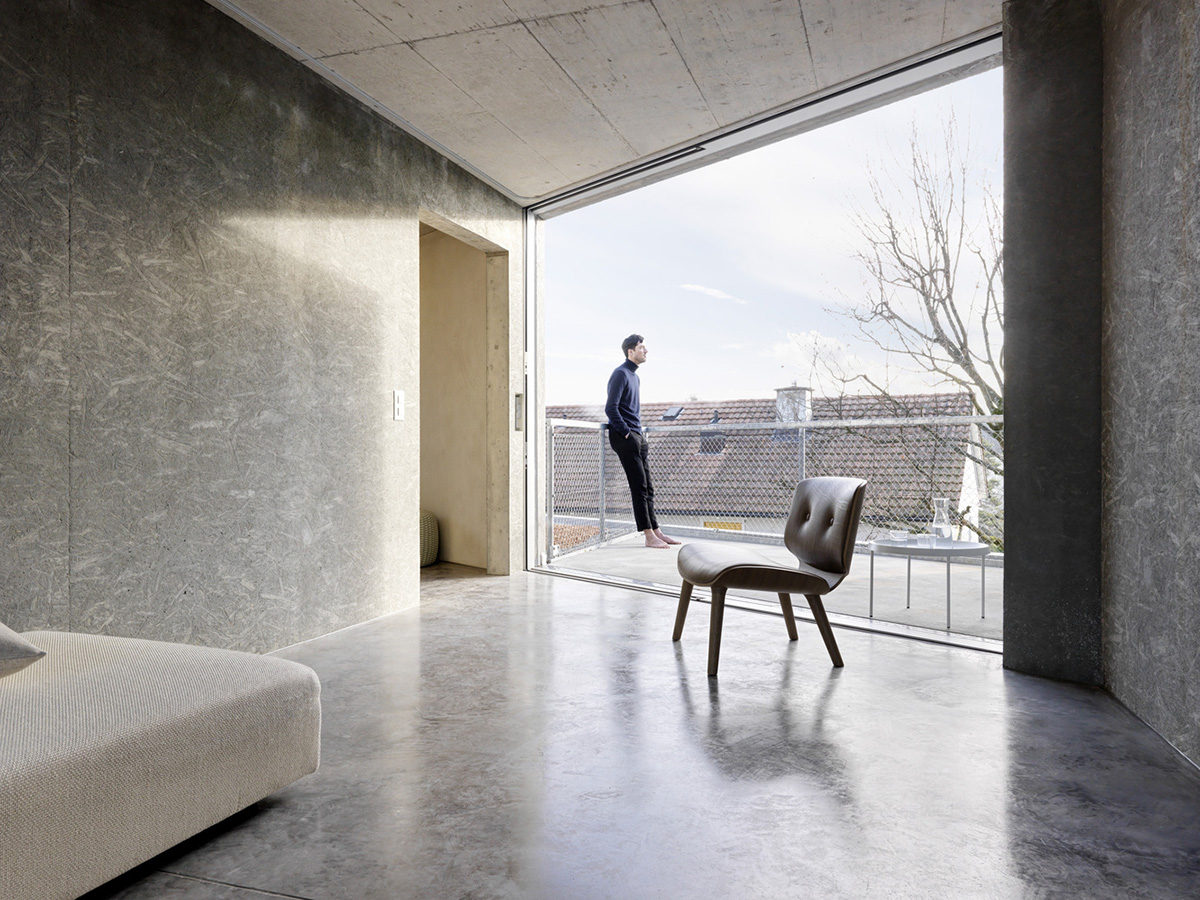 Gus Wüstemann Architects completes concrete affordable housing in Zurich