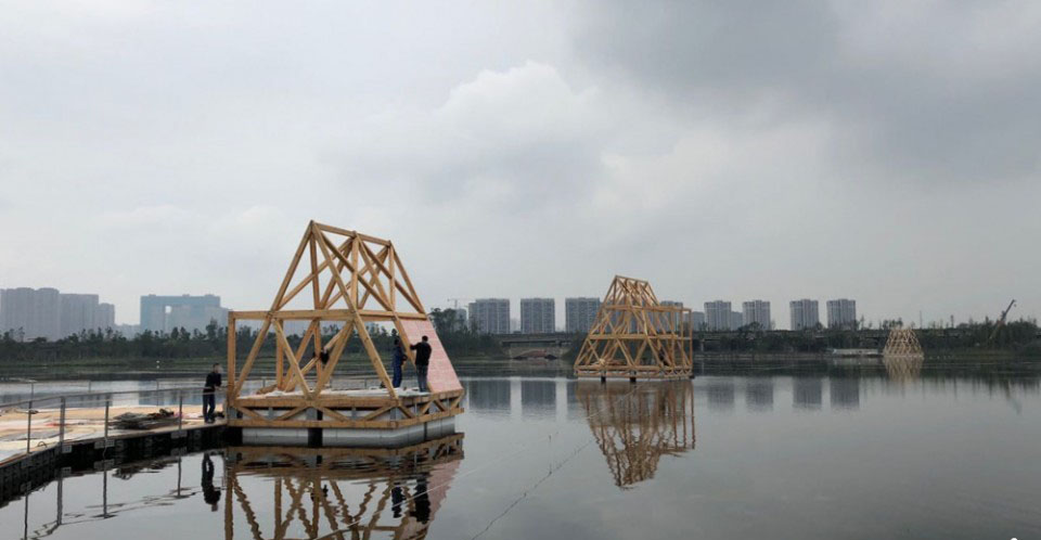 NLÉ Architects releases its fourth prototype of Makoko Floating School in China