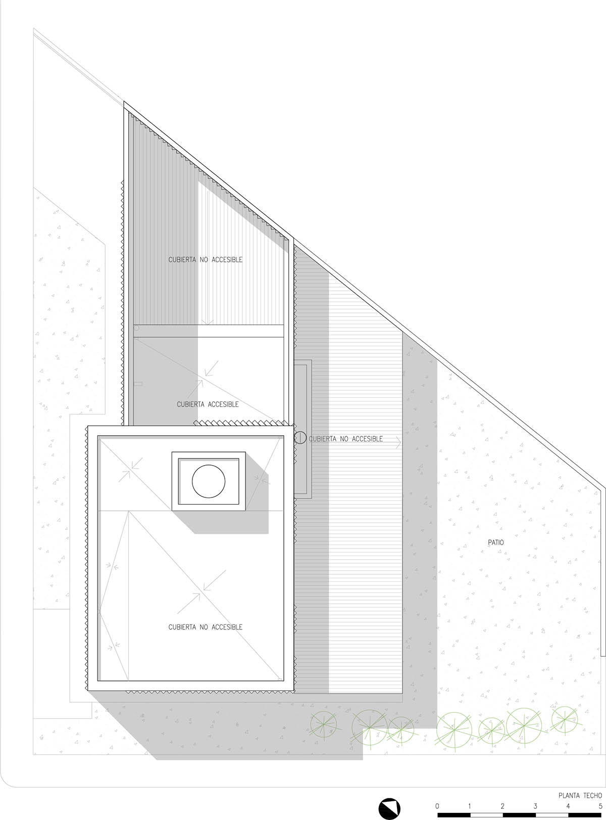3D layer of brick wall wraps this family house to provide thermal comfort and special texture