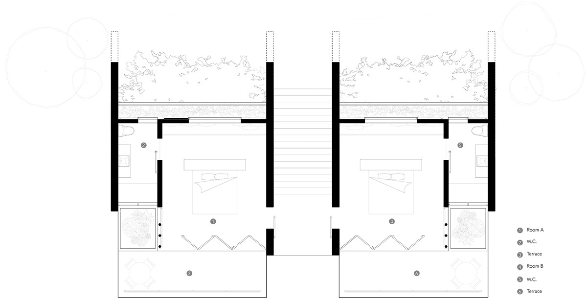 Studio Saxe completes terraced boutique hotel on a steep hillside in Costa Rica