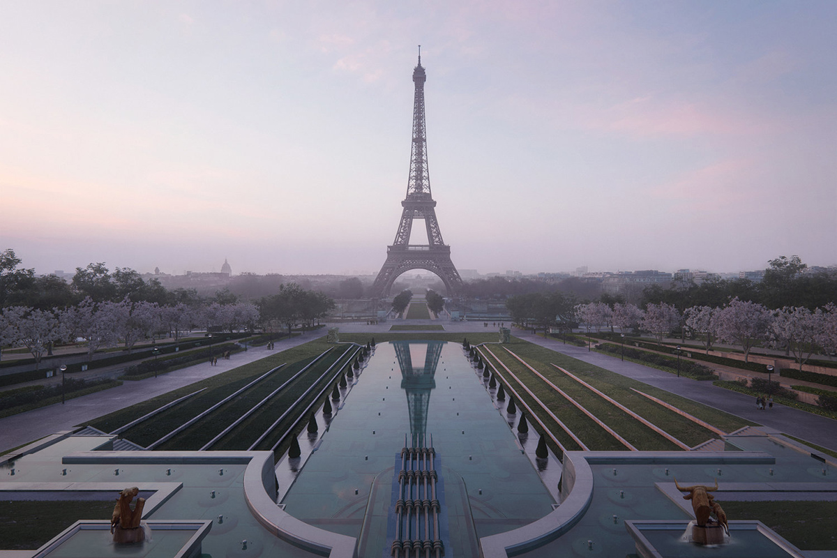 Gustafson Porter + Bowman wins Paris' Site Tour Eiffel Competition