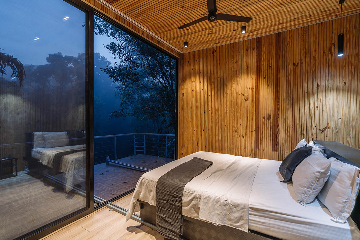 Okno Modhomes completes a serene sanctuary with a mirrored façade in Karnataka