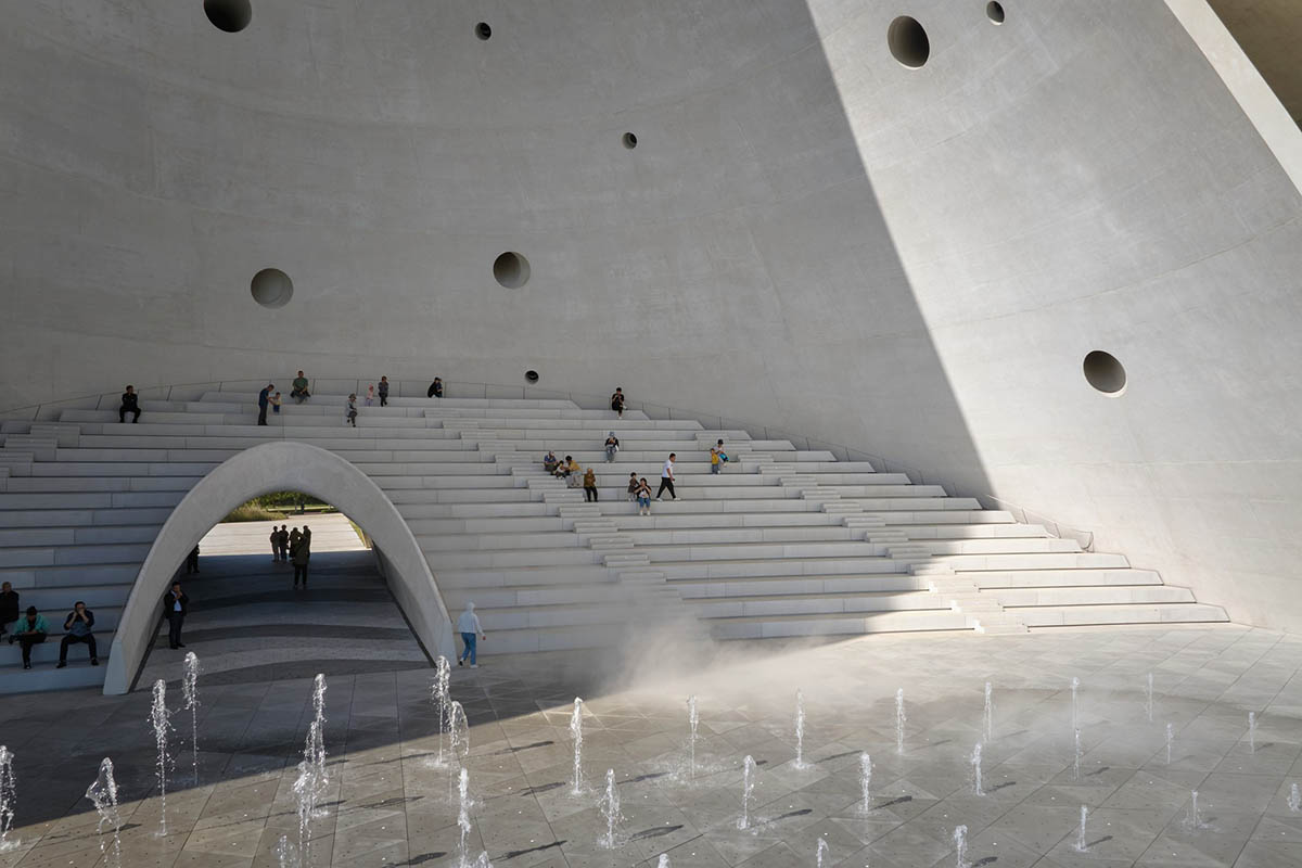 OPEN Architecture completes double-shell concrete Sun Tower in Yantai