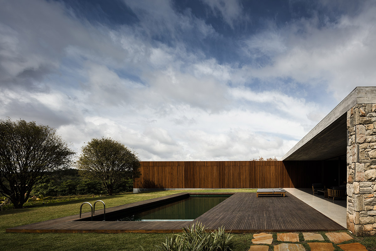 Studio MK27 Hides Elegantly Private Residence With Perforated Wall In A Poetic Landscape Of Brazil